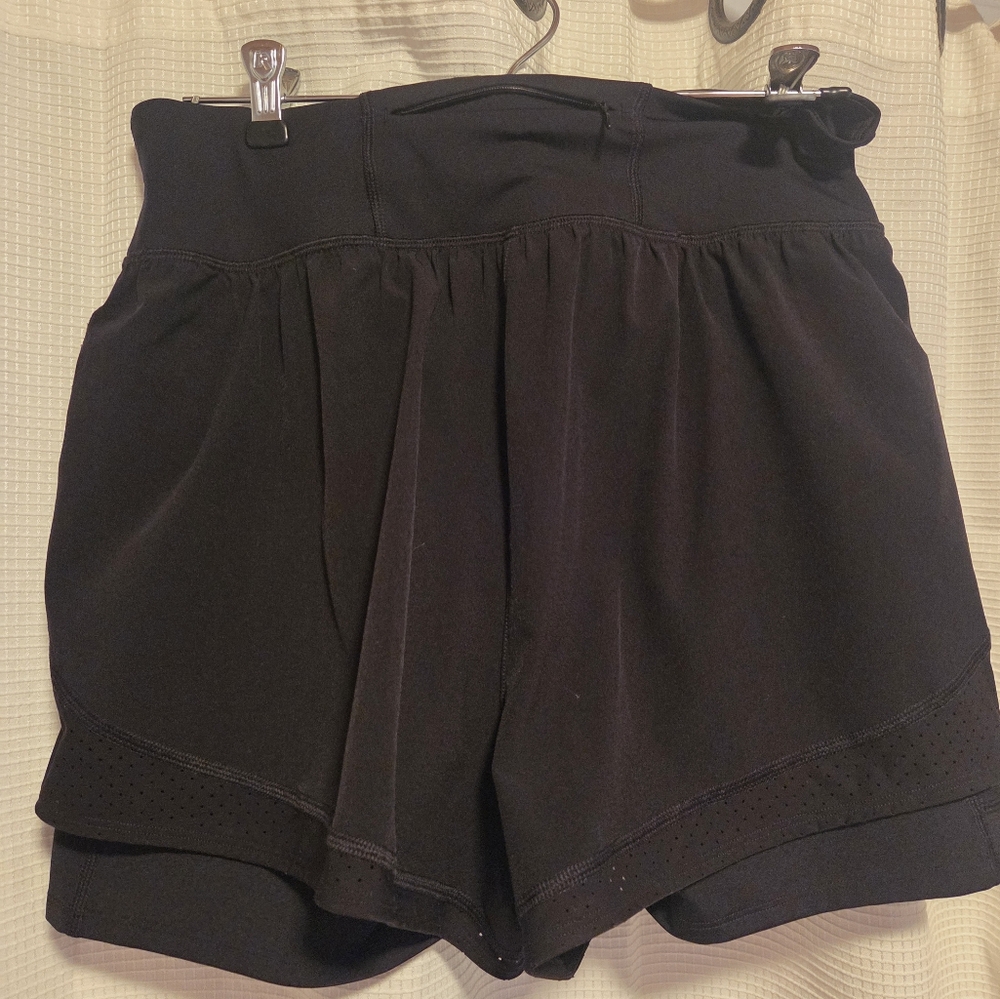 Spanx® Womens  Get Moving 2-In-1 Short, Black, Size Large